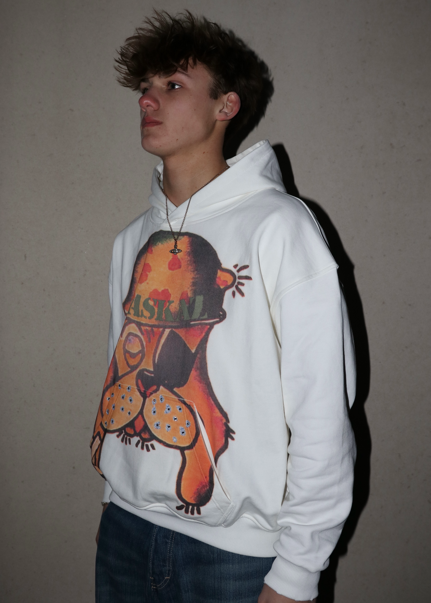 "Dog Days" Hoodie Powder White